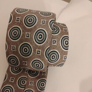 Daniel Cremieux Tie Silk New Display Geometric Made In Italy